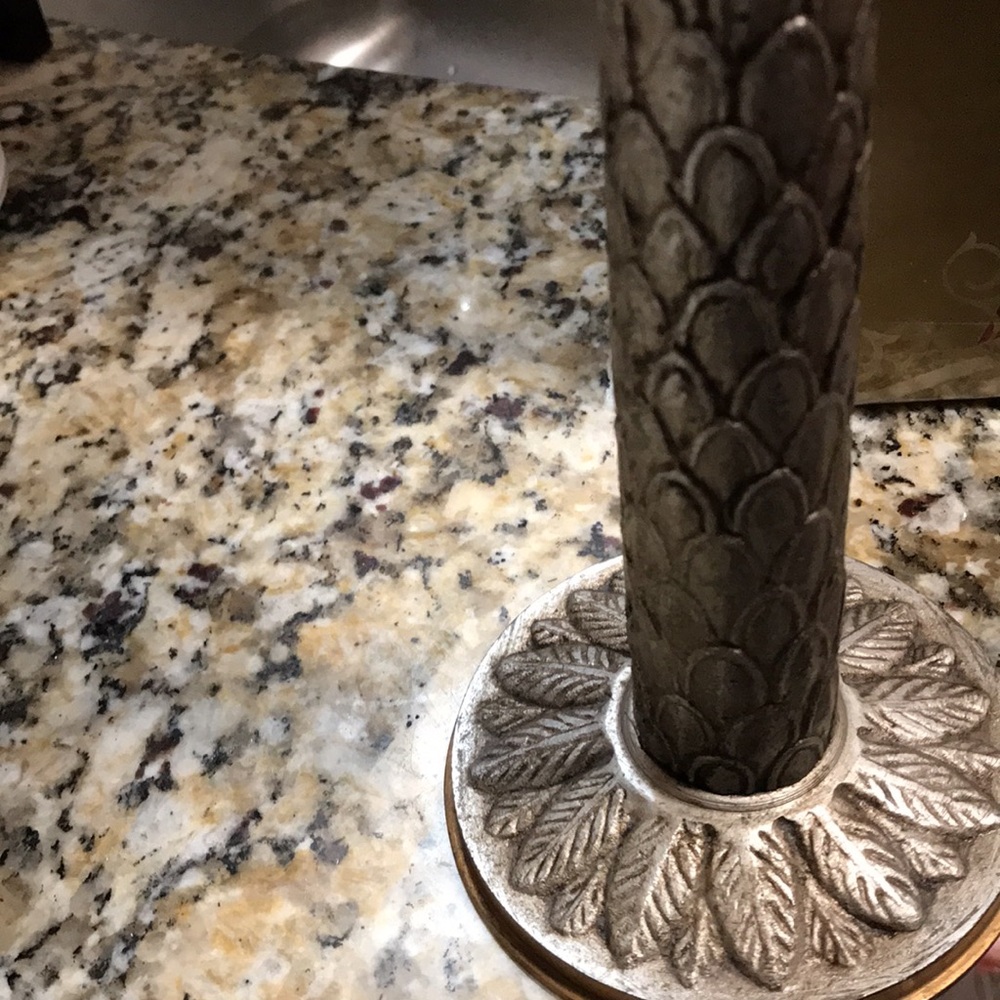 Palm tree candle holder metal - Picture 2 of 6